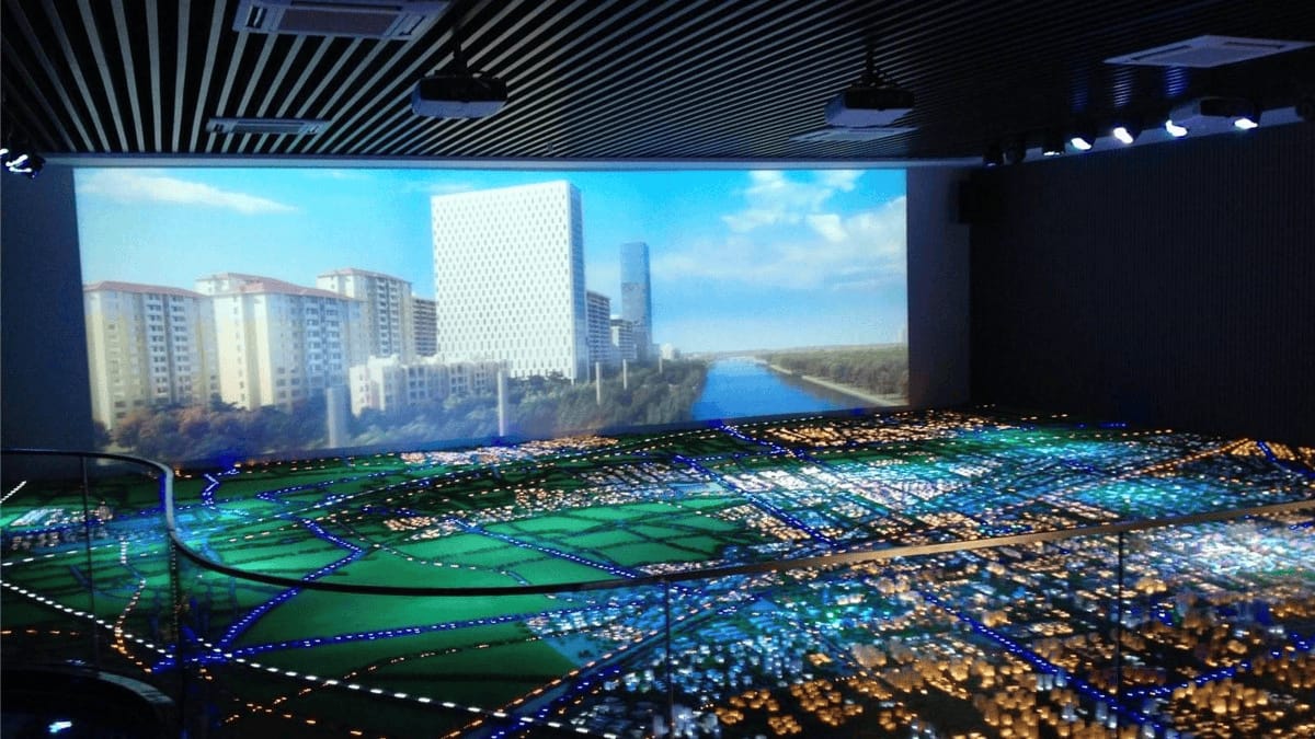 3d立體投影沙盤-互動(dòng)投影規(guī)劃電子沙盤