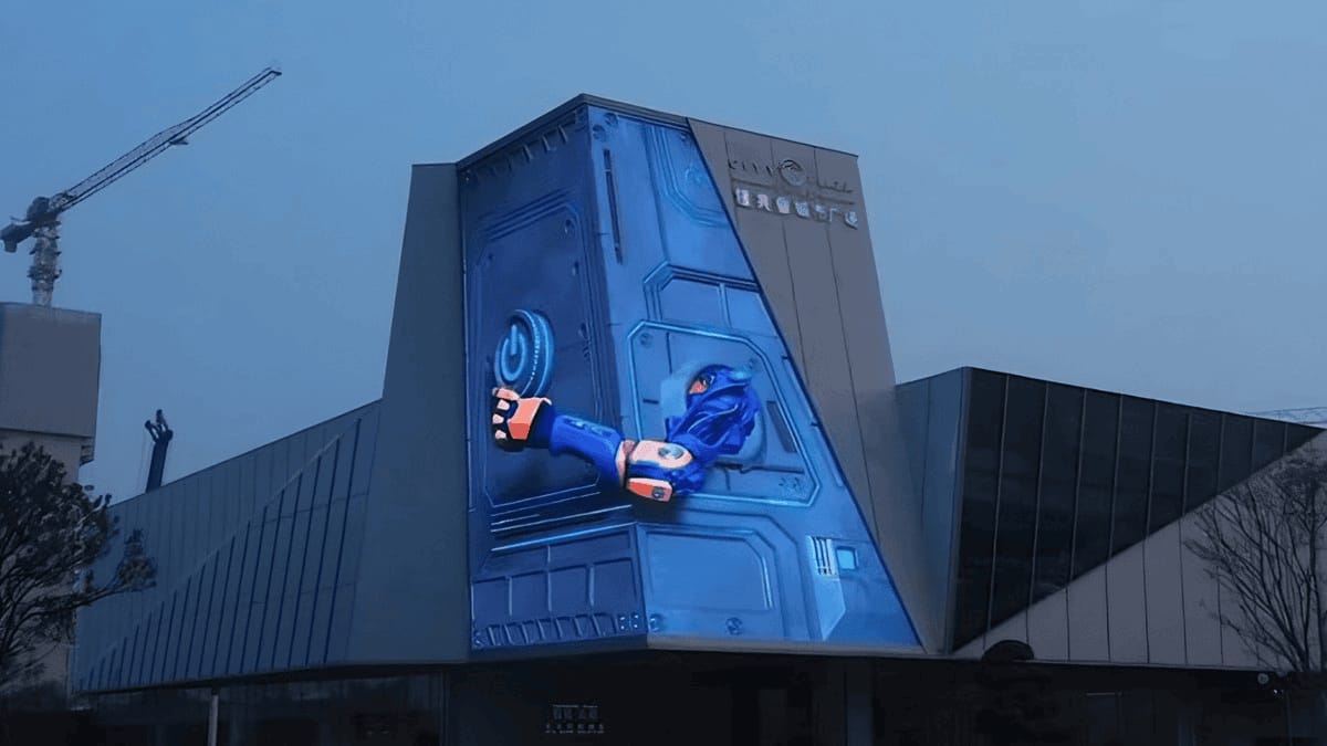 室外裸眼3dled顯示屏-裸眼3d立體動畫制作