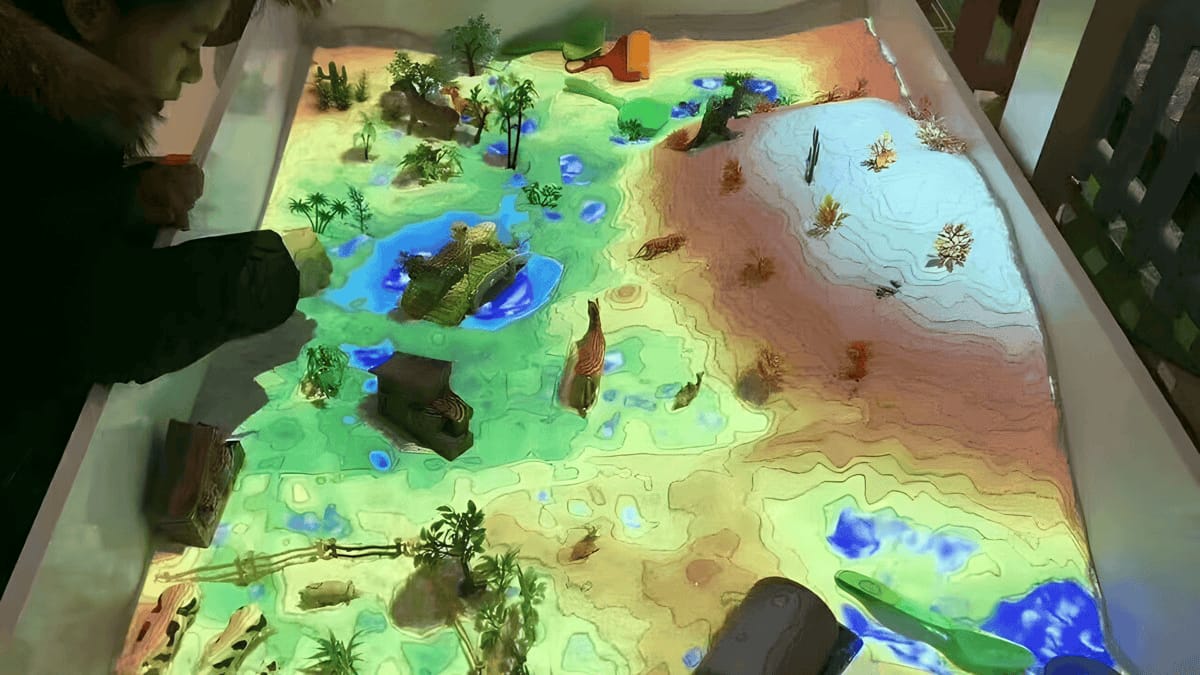 兒童互動(dòng)投影沙灘沙地-沙池游戲互動(dòng)系統(tǒng)