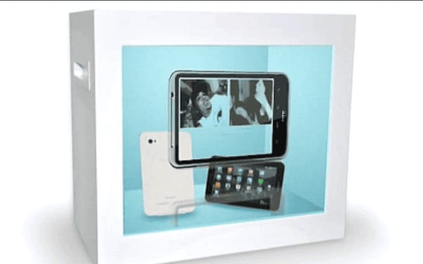 透明展示柜手機(jī)電子產(chǎn)品展覽