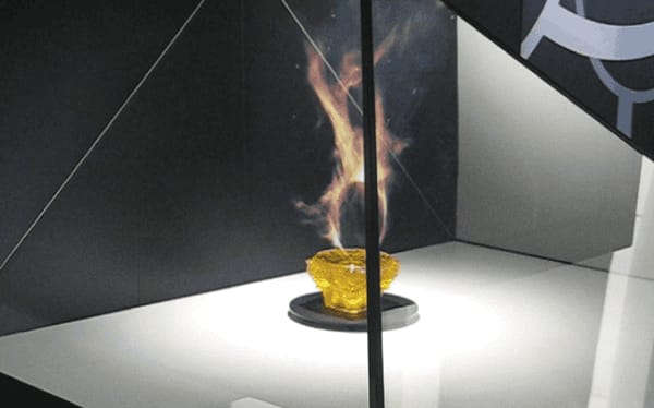 炫目火焰全息展柜，呈現(xiàn)未來科技魅力